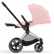 Коляска 2 в 1 Cybex Priam IV Peach Pink, шасси Chrome Black