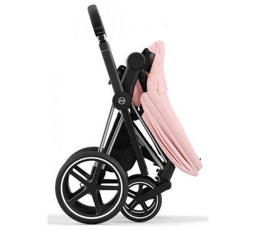 Коляска 2 в 1 Cybex Priam IV Peach Pink, шасси Chrome Black