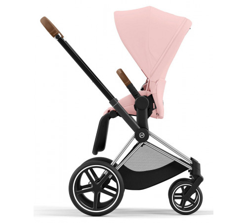 Коляска 2 в 1 Cybex Priam IV Peach Pink, шасси Chrome Brown