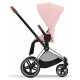Коляска 2 в 1 Cybex Priam IV Peach Pink, шасси Chrome Brown
