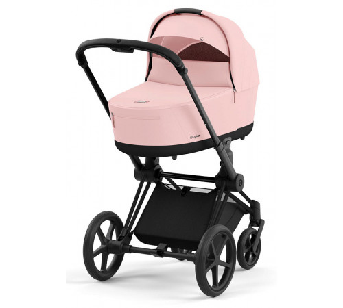 Коляска 2 в 1 Cybex Priam IV Peach Pink, шасси Matt Black