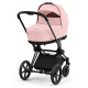 Коляска 2 в 1 Cybex Priam IV Peach Pink, шасси Matt Black