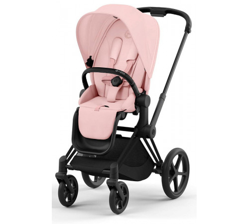Коляска 2 в 1 Cybex Priam IV Peach Pink, шасси Matt Black