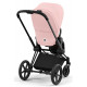 Коляска 2 в 1 Cybex Priam IV Peach Pink, шасси Matt Black