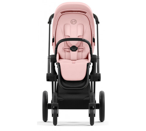 Коляска 2 в 1 Cybex Priam IV Peach Pink, шасси Matt Black