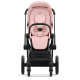 Коляска 2 в 1 Cybex Priam IV Peach Pink, шасси Matt Black