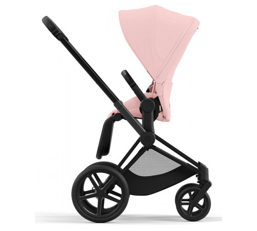 Коляска 2 в 1 Cybex Priam IV Peach Pink, шасси Matt Black