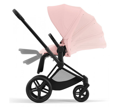 Коляска 2 в 1 Cybex Priam IV Peach Pink, шасси Matt Black