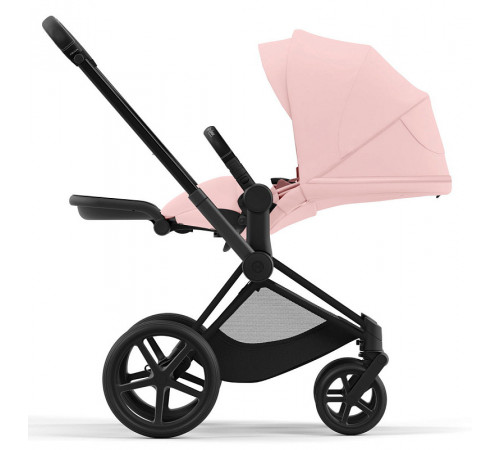 Коляска 2 в 1 Cybex Priam IV Peach Pink, шасси Matt Black