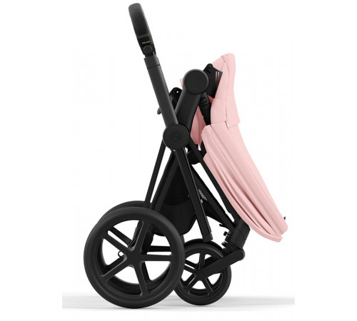 Коляска 2 в 1 Cybex Priam IV Peach Pink, шасси Matt Black