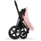 Коляска 2 в 1 Cybex Priam IV Peach Pink, шасси Matt Black