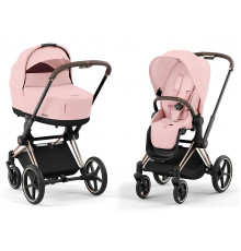 Коляска 2 в 1 Cybex Priam IV Peach Pink, шасси Rose Gold