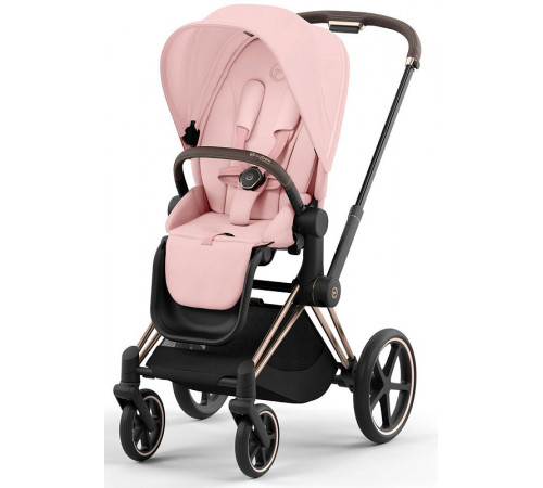 Коляска 2 в 1 Cybex Priam IV Peach Pink, шасси Rose Gold