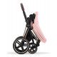Коляска 2 в 1 Cybex Priam IV Peach Pink, шасси Rose Gold
