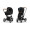 Коляска 2 в 1 Cybex Priam IV Sepia Black, шасси Chrome Brown