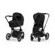 Коляска 2 в 1 Cybex Priam IV Sepia Black, шасси Matt Black