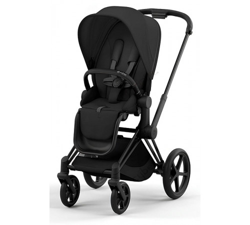 Коляска 2 в 1 Cybex Priam IV Sepia Black, шасси Matt Black