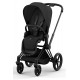Коляска 2 в 1 Cybex Priam IV Sepia Black, шасси Matt Black