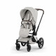 Коляска 2 в 1 Cybex Priam V Style, City Grey шасси Chrome