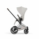 Коляска 2 в 1 Cybex Priam V Style, City Grey шасси Chrome