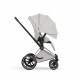 Коляска 2 в 1 Cybex Priam V Style, City Grey шасси Chrome