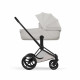 Коляска 2 в 1 Cybex Priam V Style, City Grey шасси Matt Black
