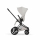 Коляска 2 в 1 Cybex Priam V Style, City Grey шасси Matt Black
