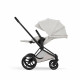 Коляска 2 в 1 Cybex Priam V Style, City Grey шасси Matt Black