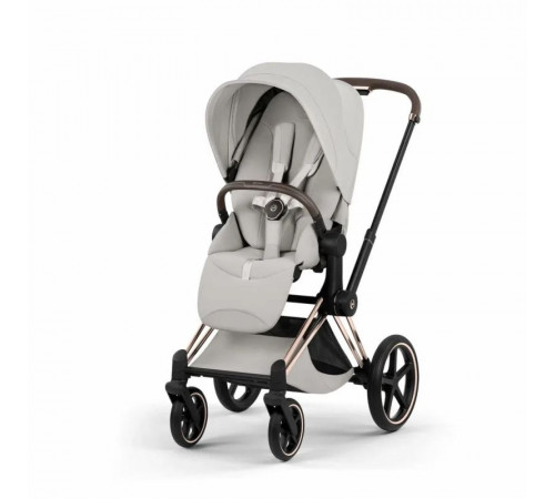 Коляска 2 в 1 Cybex Priam V Style, City Grey шасси Rosegold