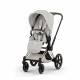 Коляска 2 в 1 Cybex Priam V Style, City Grey шасси Rosegold