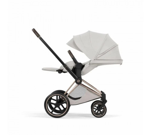 Коляска 2 в 1 Cybex Priam V Style, City Grey шасси Rosegold