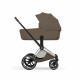Коляска 2 в 1 Cybex Priam V Style, Coconut Brown шасси Chrome