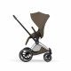 Коляска 2 в 1 Cybex Priam V Style, Coconut Brown шасси Chrome