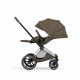 Коляска 2 в 1 Cybex Priam V Style, Coconut Brown шасси Chrome