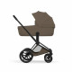 Коляска 2 в 1 Cybex Priam V Style, Coconut Brown шасси Matt Black