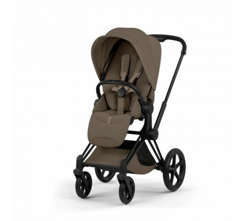 Коляска 2 в 1 Cybex Priam V Style, Coconut Brown шасси Matt Black