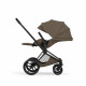 Коляска 2 в 1 Cybex Priam V Style, Coconut Brown шасси Matt Black