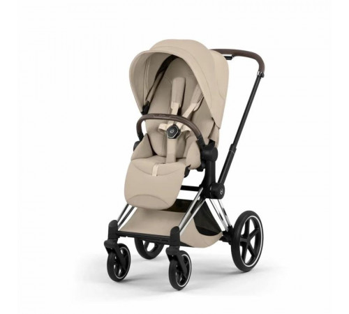 Коляска 2 в 1 Cybex Priam V Style, Cozy Beige шасси Chrome