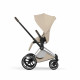 Коляска 2 в 1 Cybex Priam V Style, Cozy Beige шасси Chrome
