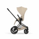 Коляска 2 в 1 Cybex Priam V Style, Cozy Beige шасси Matt Black