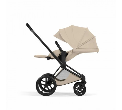 Коляска 2 в 1 Cybex Priam V Style, Cozy Beige шасси Matt Black