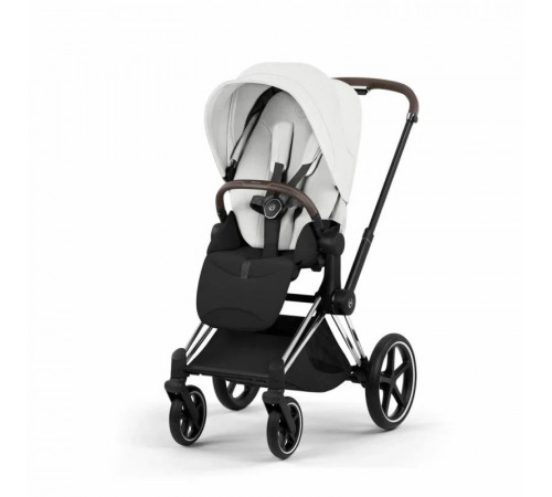Коляска 2 в 1 Cybex Priam V Style, Off White шасси Chrome