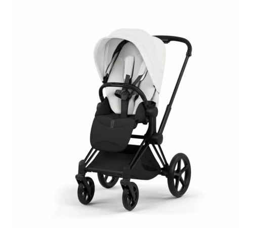 Коляска 2 в 1 Cybex Priam V Style, Off White шасси Matt Black