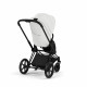 Коляска 2 в 1 Cybex Priam V Style, Off White шасси Matt Black