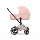 Коляска 2 в 1 Cybex Priam V Style, Peach Pink шасси Chrome