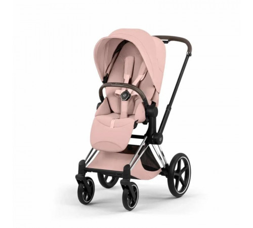 Коляска 2 в 1 Cybex Priam V Style, Peach Pink шасси Chrome