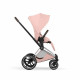 Коляска 2 в 1 Cybex Priam V Style, Peach Pink шасси Chrome