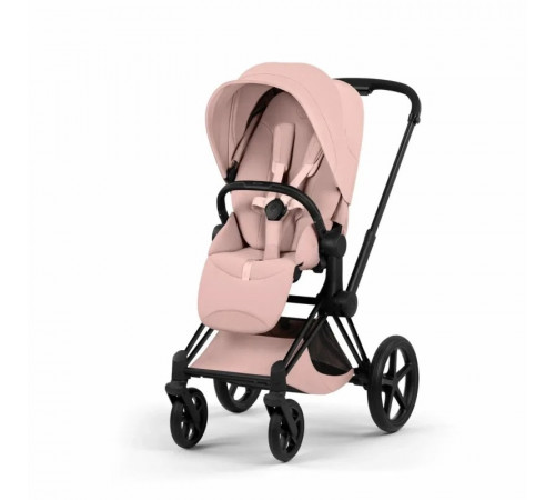 Коляска 2 в 1 Cybex Priam V Style, Peach Pink шасси Matt Black