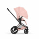 Коляска 2 в 1 Cybex Priam V Style, Peach Pink шасси Matt Black