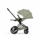 Коляска 2 в 1 Cybex Priam V Style, Sage Green шасси Matt Black